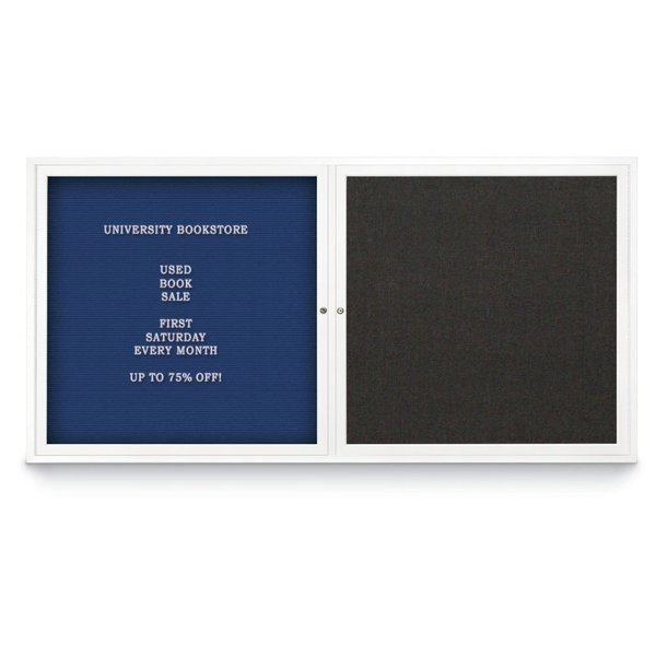 Corkboard, Single Door, Radius Frame, 18x24